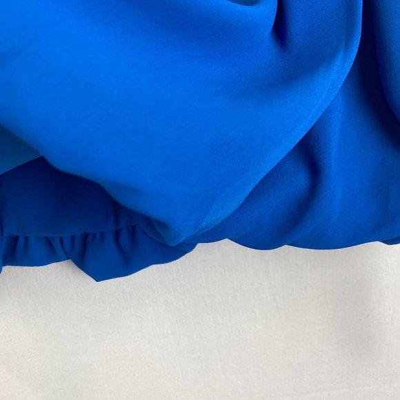 ALFANI Blue V - Neck Lace Detail Blouse NWT - Picture 7 of 8